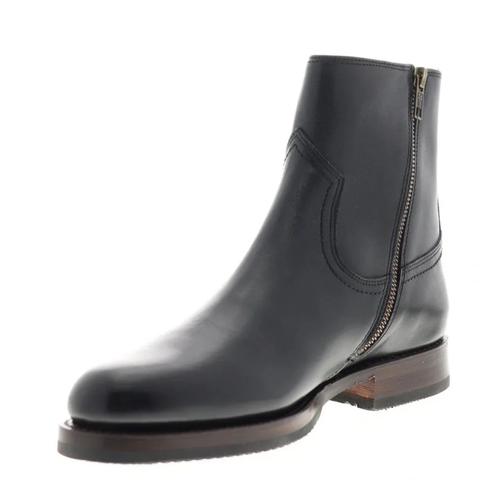 New Frye Sawyer Inside Zip 80304 Vintage Black Boots Mens Sz 8.5 M